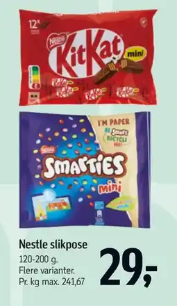 Føtex Nestle slikpose tilbud