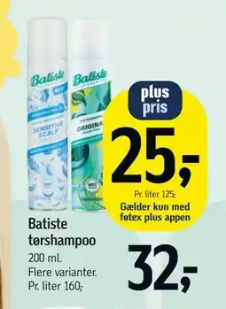 Føtex Batiste tørshampoo tilbud