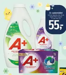 Føtex A+ vaskemiddel tilbud
