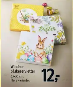 Føtex Windsor påskeservietter tilbud