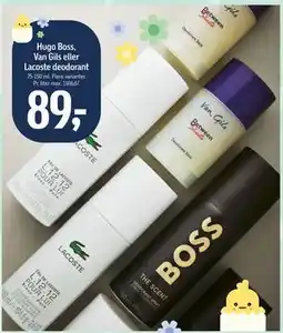 Føtex Hugo Boss, Van Gils eller Lacoste deodorant tilbud