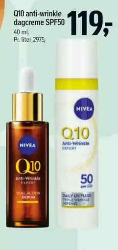 Føtex Q10 anti-wrinkle dagcreme SPF50 tilbud