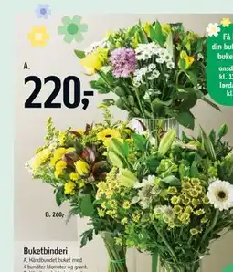 Føtex Håndbundet buket tilbud