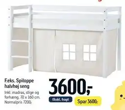 Føtex Spiloppe halvhøj seng tilbud