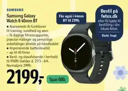 Føtex Samsung Galaxy Watch 8 40mm BT tilbud