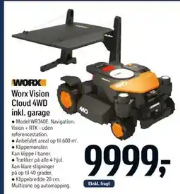 Føtex Worx Vision Cloud 4WD inkl. garage tilbud