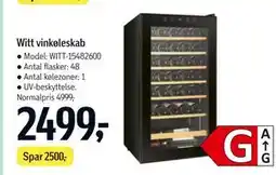 Føtex Witt vinkøleskab tilbud