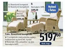 Føtex Rosenlund loungebord tilbud