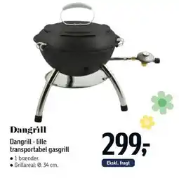 Føtex Dangrill - lille transportabel gasgrill tilbud
