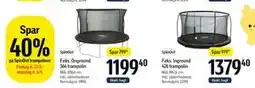 Føtex Spar 40% på SpinOut trampoliner tilbud