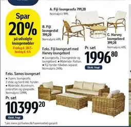 Føtex Spar 20% på udvalgte loungemøbler tilbud