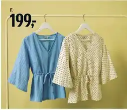 Føtex Bluse med bindebånd tilbud