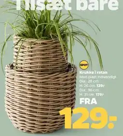 Netto Krukke i ratan tilbud