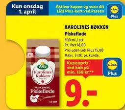 Lidl KAROLINES KØKKEN Piskefløde tilbud