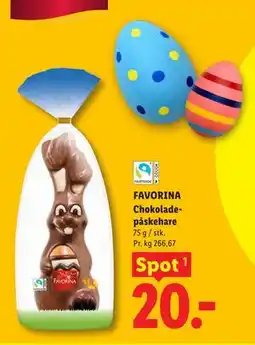 Lidl FAVORINA Chokoladepåskehare tilbud
