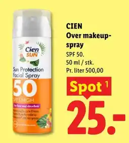 Lidl CIEN Over makeupspray tilbud
