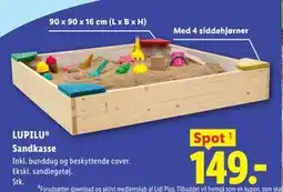 Lidl LUPILU Sandkasse tilbud