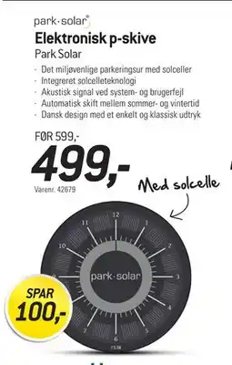 Thansen Elektronisk p-skive tilbud