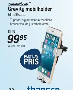 Thansen Gravity mobilholder tilbud