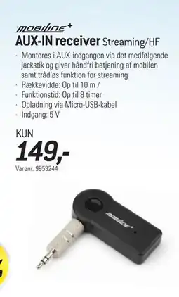 Thansen AUX-IN receiver tilbud