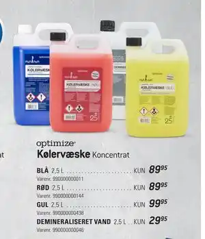 Thansen DEMINERALISERET VAND tilbud