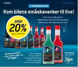 Thansen SPAR 20% PÅ ALT LINDEMANN tilbud