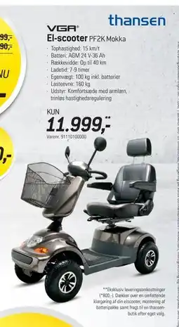 Thansen El-scooter tilbud