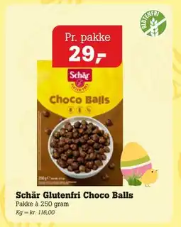 Poetzsch Padborg Schär Glutenfri Choco Balls tilbud