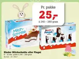 Poetzsch Padborg Kinder Milchschnitte eller Pingui tilbud