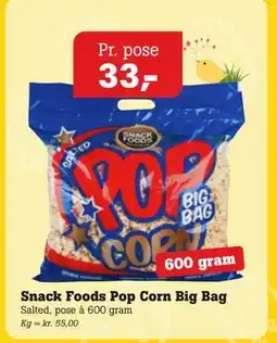 Poetzsch Padborg Snack Foods Pop Corn Big Bag tilbud