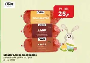 Poetzsch Padborg Slagter Lampe Spegepølse tilbud
