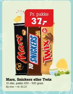Poetzsch Padborg Mars, Snickers eller Twix tilbud