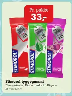 Poetzsch Padborg Stimorol tyggegummi tilbud