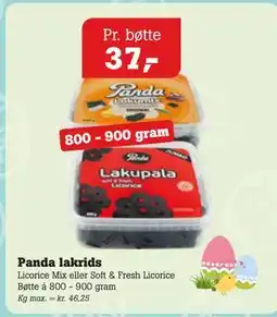Poetzsch Padborg Panda lakrids tilbud