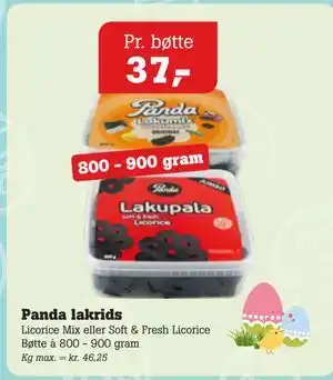 Poetzsch Padborg Panda lakrids tilbud