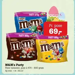 Poetzsch Padborg M&M's Party tilbud