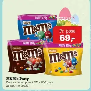 Poetzsch Padborg M&M's Party tilbud