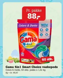 Poetzsch Padborg Gama 4in1 Smart Choice vaskepods tilbud