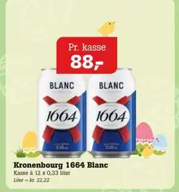 Poetzsch Padborg Kronenbourg 1664 Blanc tilbud