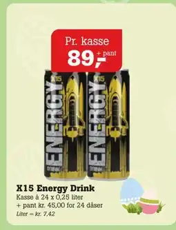 Poetzsch Padborg X15 Energy Drink tilbud