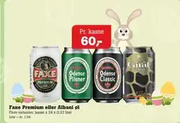 Poetzsch Padborg Faxe Premium eller Albani øl tilbud