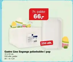 Poetzsch Padborg Gastro Line Engangs pølsebakke i pap tilbud