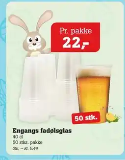 Poetzsch Padborg Engangs fadølsglas tilbud