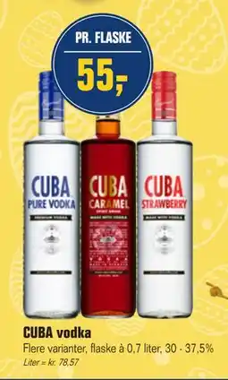 Otto Duborg CUBA vodka tilbud