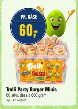 Otto Duborg Trolli Party Burger Minis tilbud