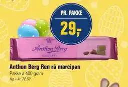 Otto Duborg Anthon Berg Ren rå marcipan tilbud