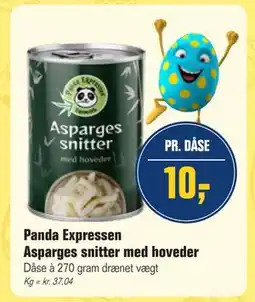 Otto Duborg Panda Expressen Asparges snitter med hoveder tilbud
