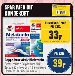 Otto Duborg Doppelherz aktiv Melatonin tilbud
