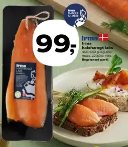 SuperBrugsen Irma halehængt laks tilbud