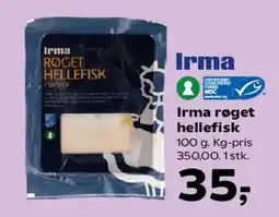 SuperBrugsen Irma røget hellefisk tilbud